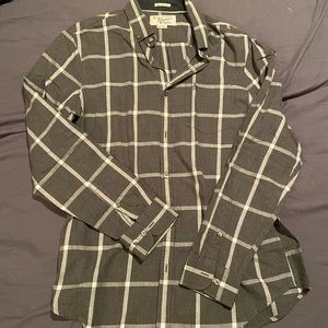 Penguin Long Sleeve Button Down, Grey Men’s Large